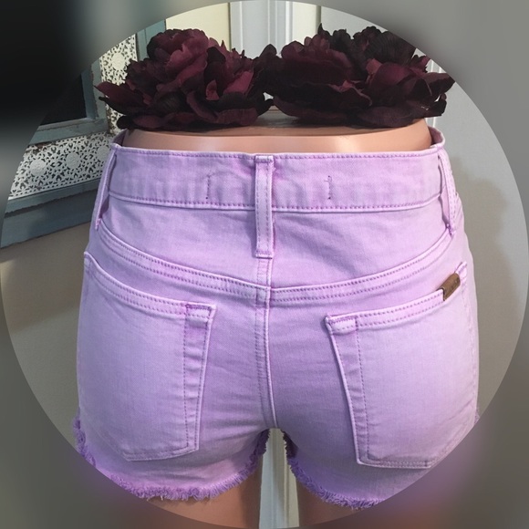 Joe’s Jeans Cut Off Shorts In Purple - NWOT - Picture 7 of 8